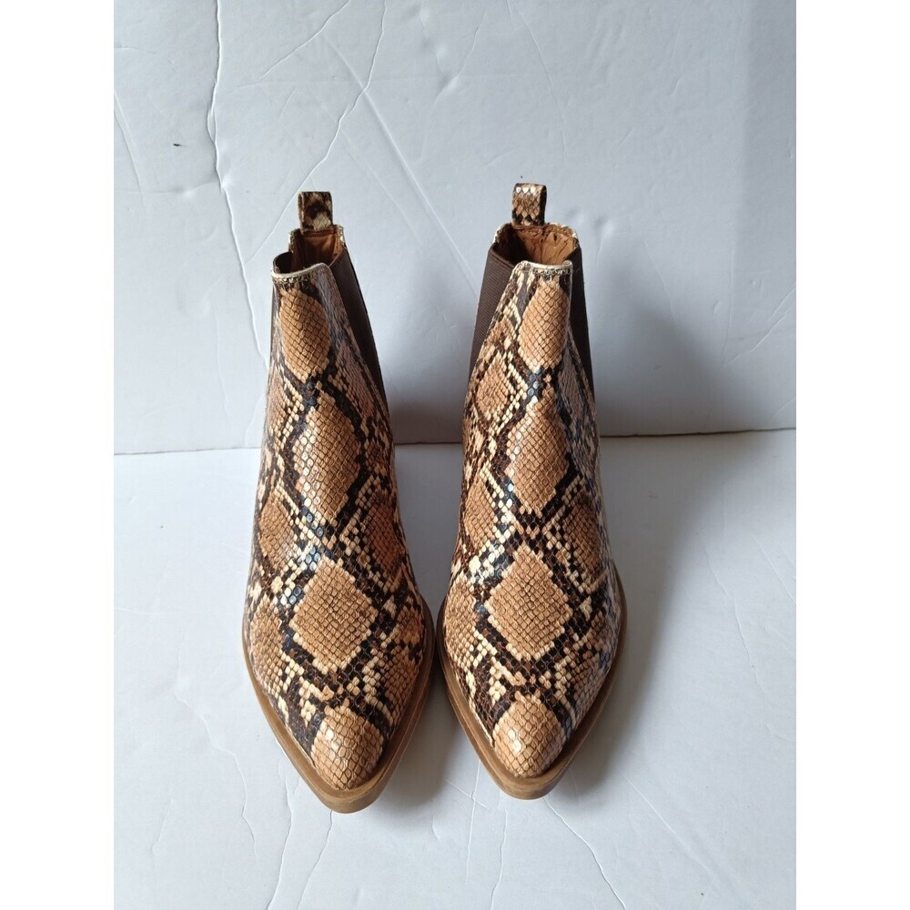 Steve Madden Jumble Ankle Boots Shoes Women's Size 8.5 Medium Brown Pull On